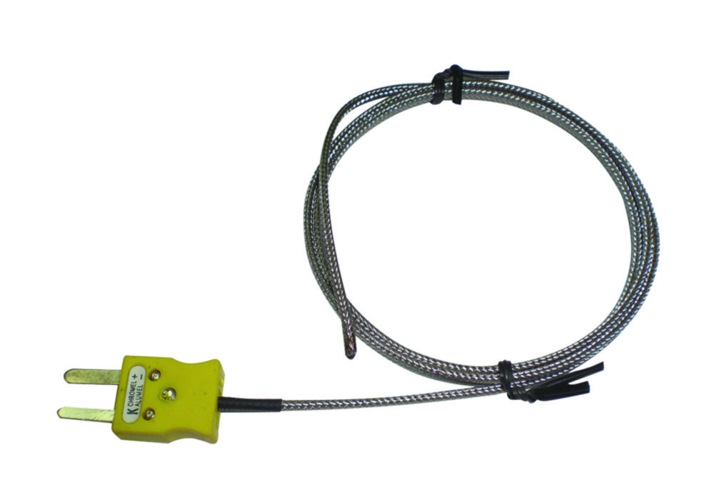 Thermocouple, thermocouple Type K, with steel braided cable