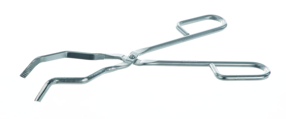Crucible tongs, heavy execution, 18/10 steel