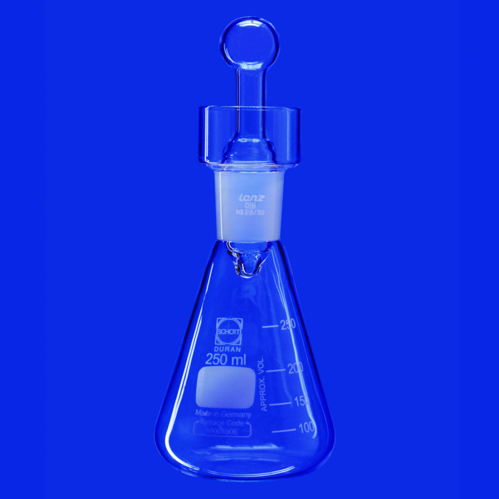 Iodine determination flasks, with collar, DURAN®