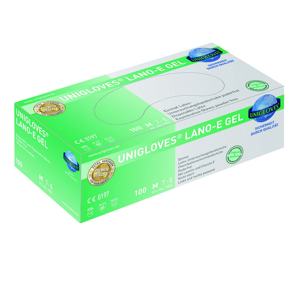 Disposable Gloves LANO-E GEL, Latex