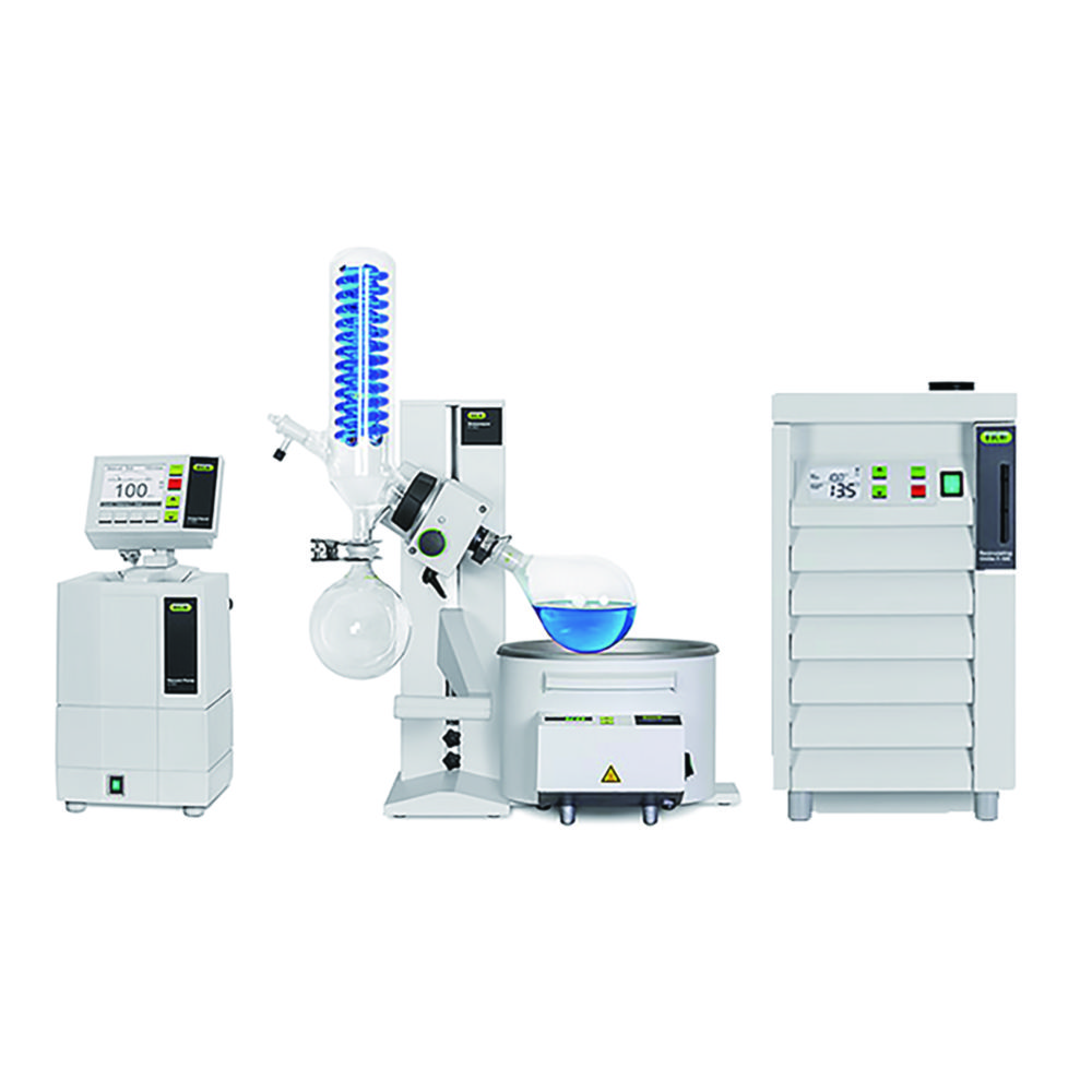 Rotavapor® R-100 system configuration with recirculating chiller F-105