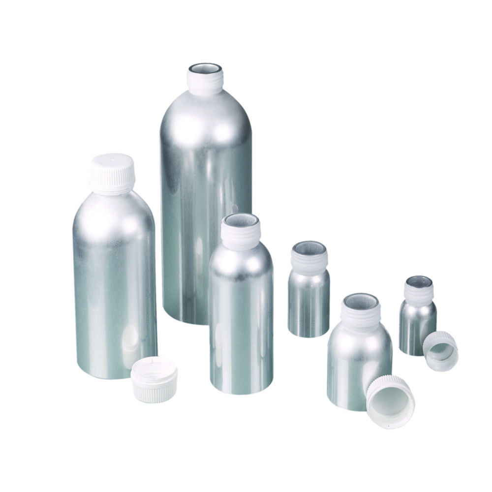 Aluminium bottles, with UN approval, pack of 1