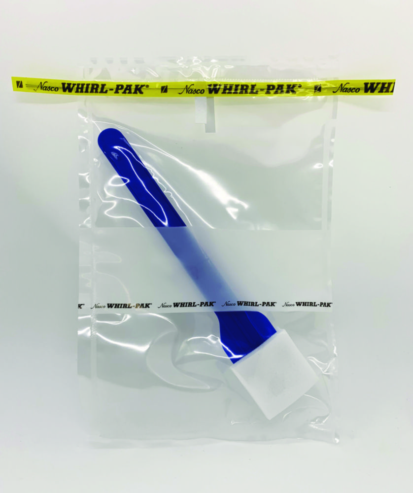 Sample bag Whirl-Pak® PolySponge™, with PU sponge (dry) and detachable handle