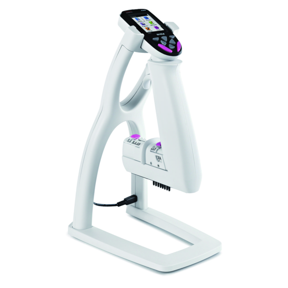 Pipette stand for electronic single and multichannel microliter pipettes E1-ClipTip™