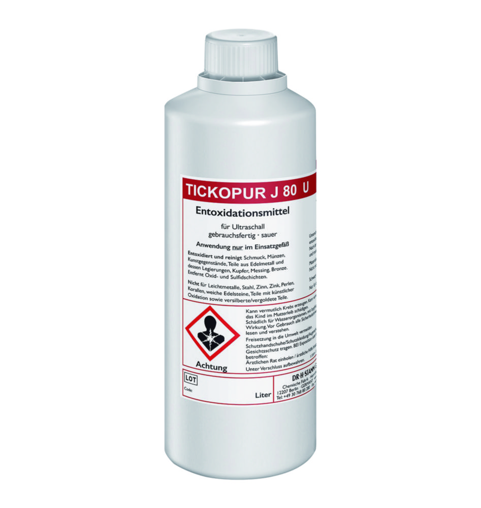 Concentrates for ultrasonic baths TICKOPUR J 80 U