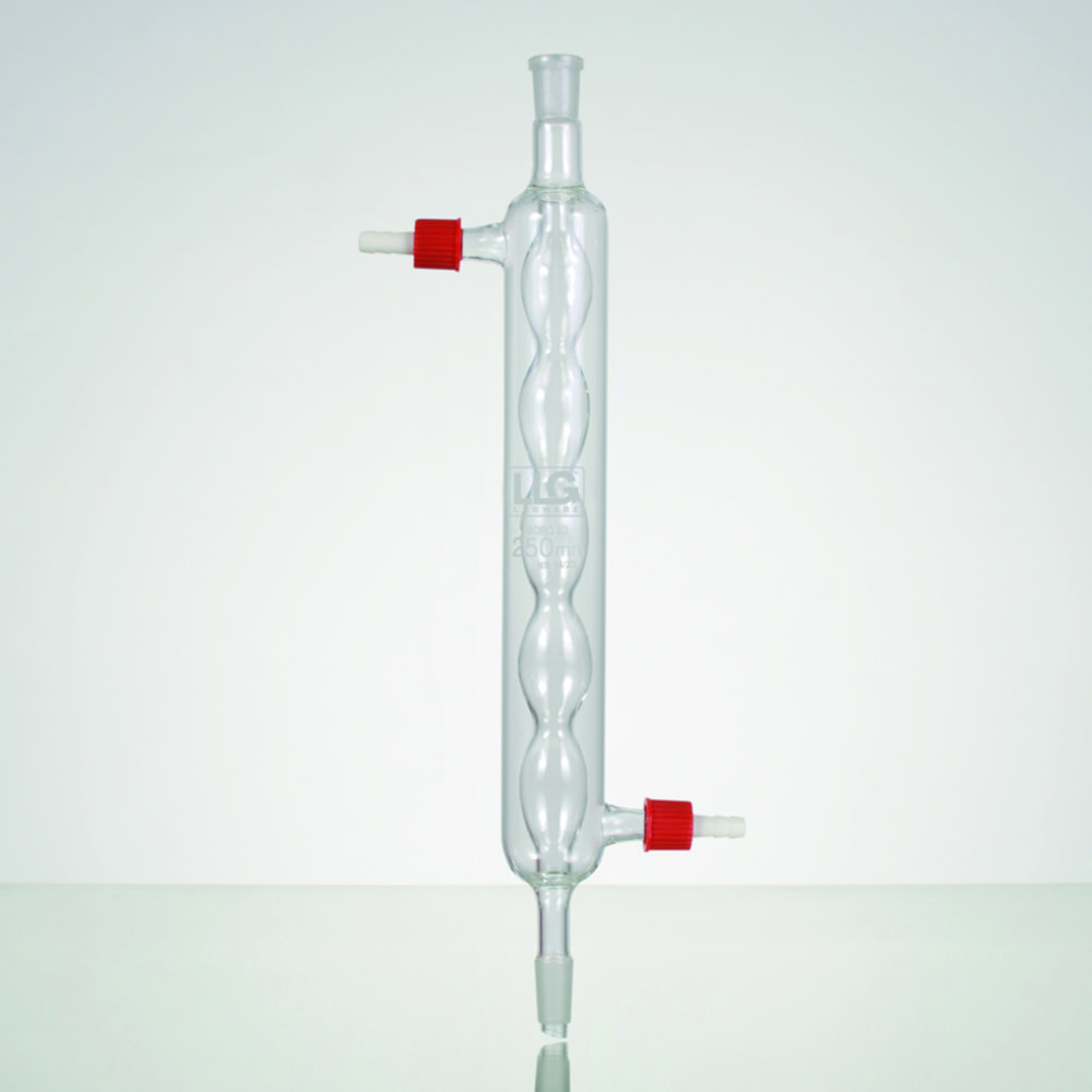 LLG-Condenser acc. to Allihn, borosilicate glass 3.3, PP olive