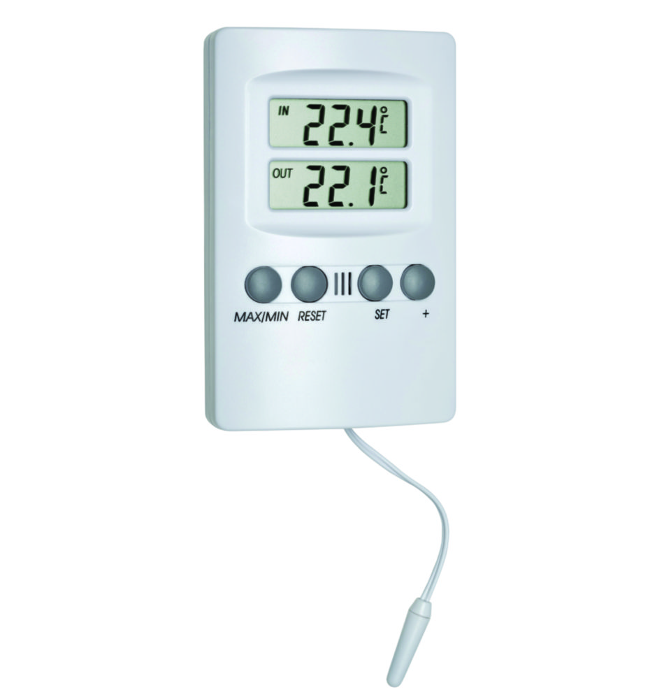 Digital min./max. indoor/outdoor thermometer with sensor