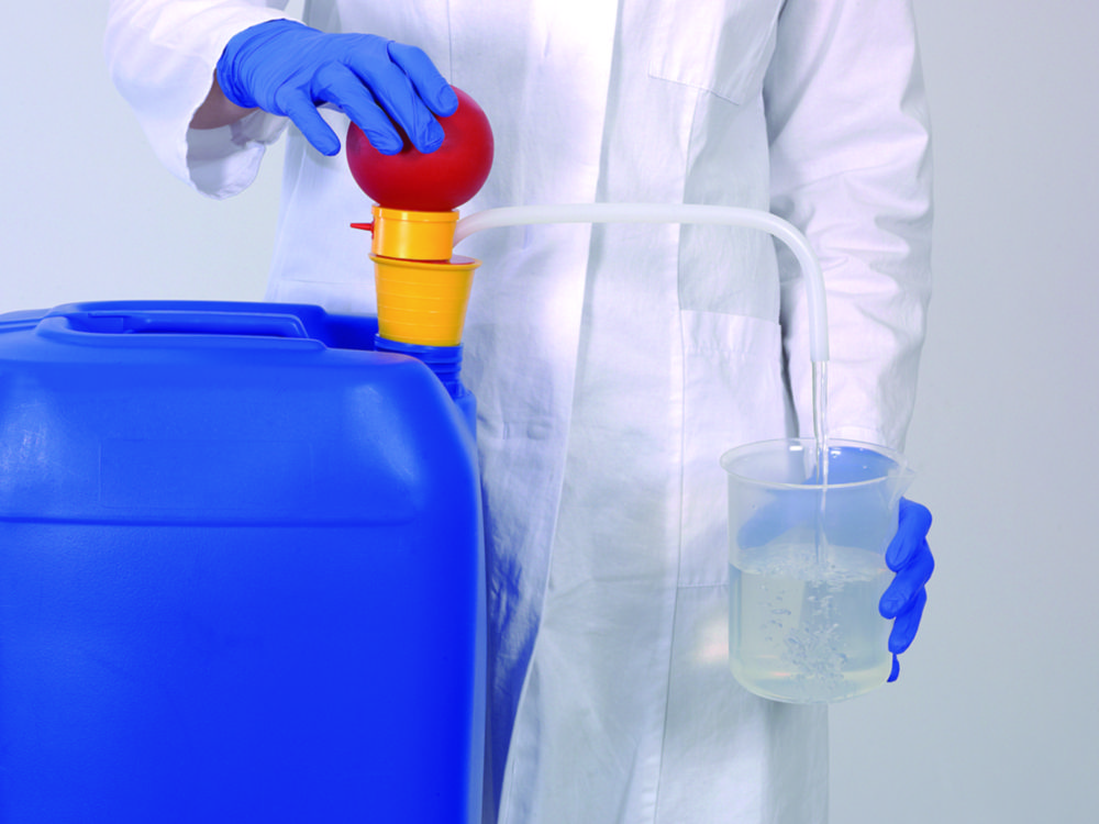 Disposable hand pumps OTAL®, with PE conveying pipes